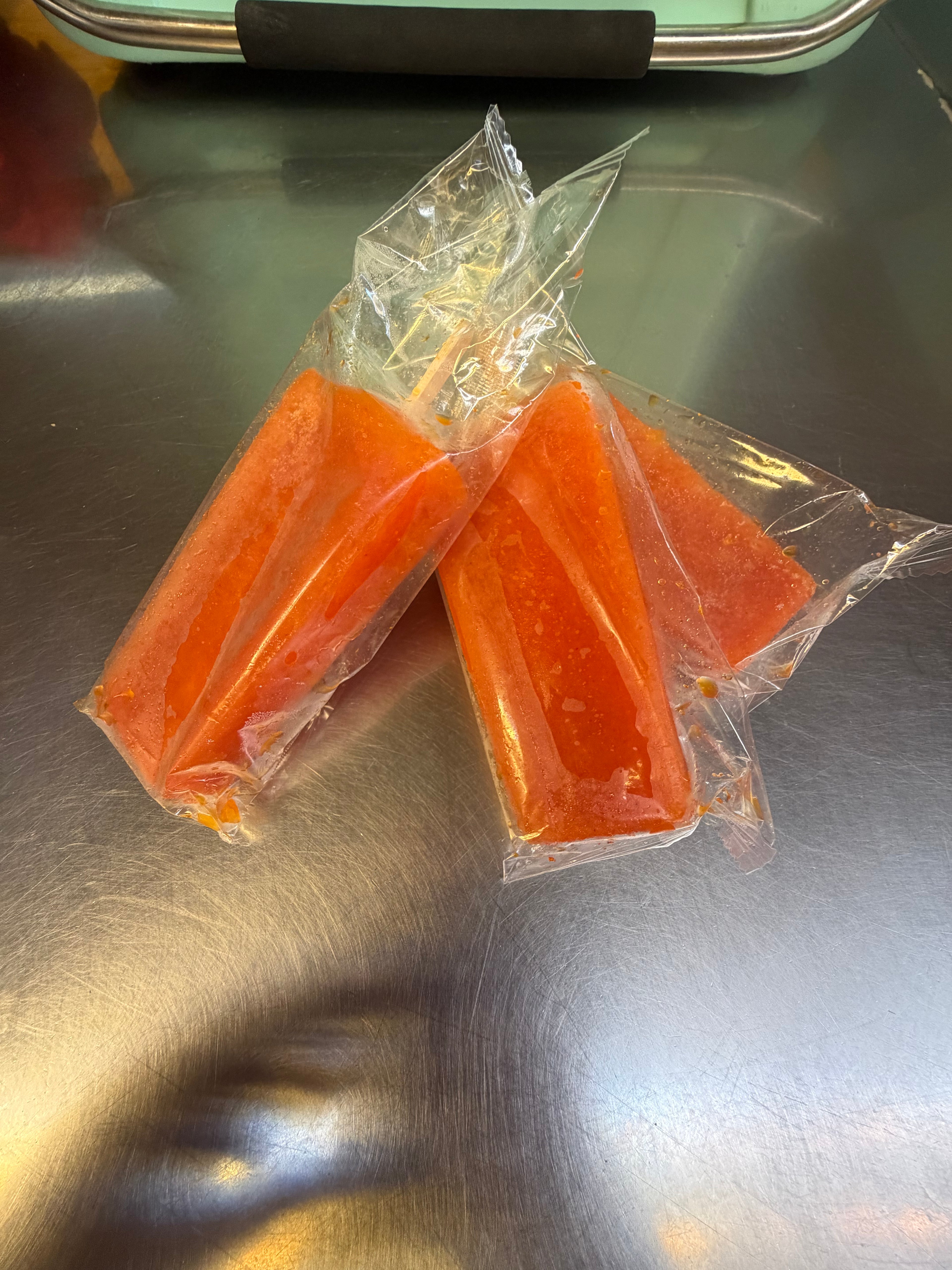 Ice pops (water based)