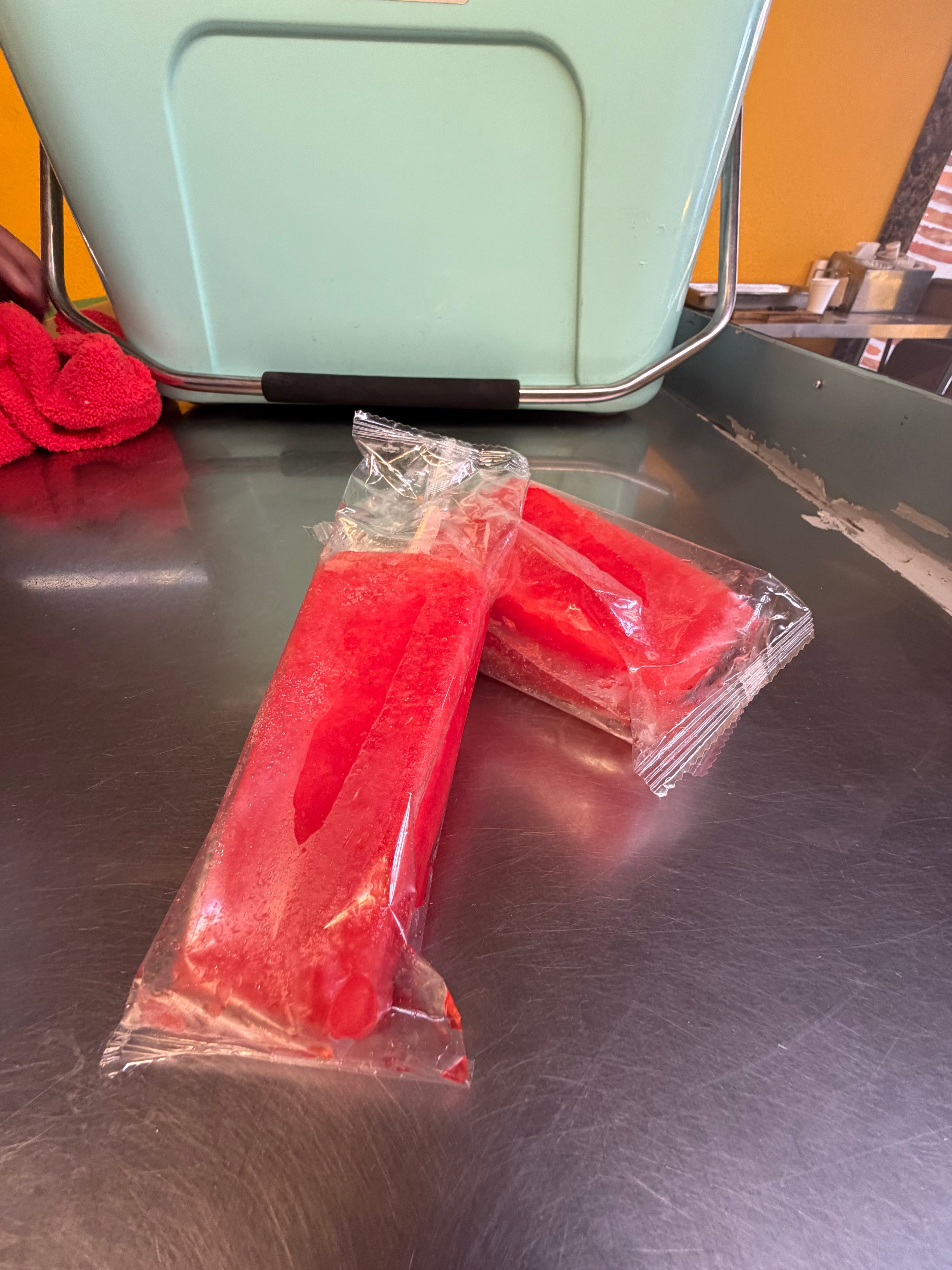 Ice pops (water based)