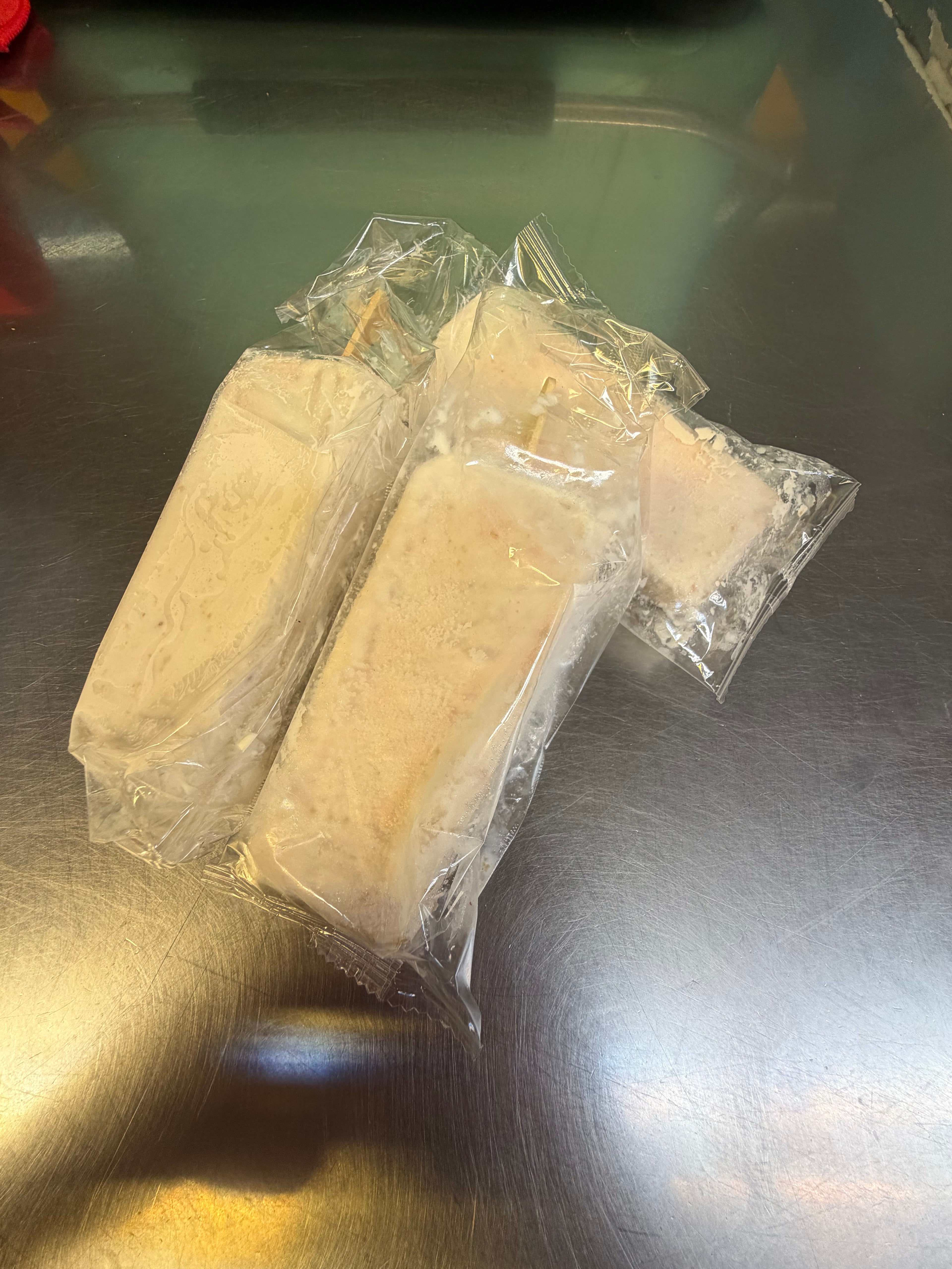 Iced pops (cream based)